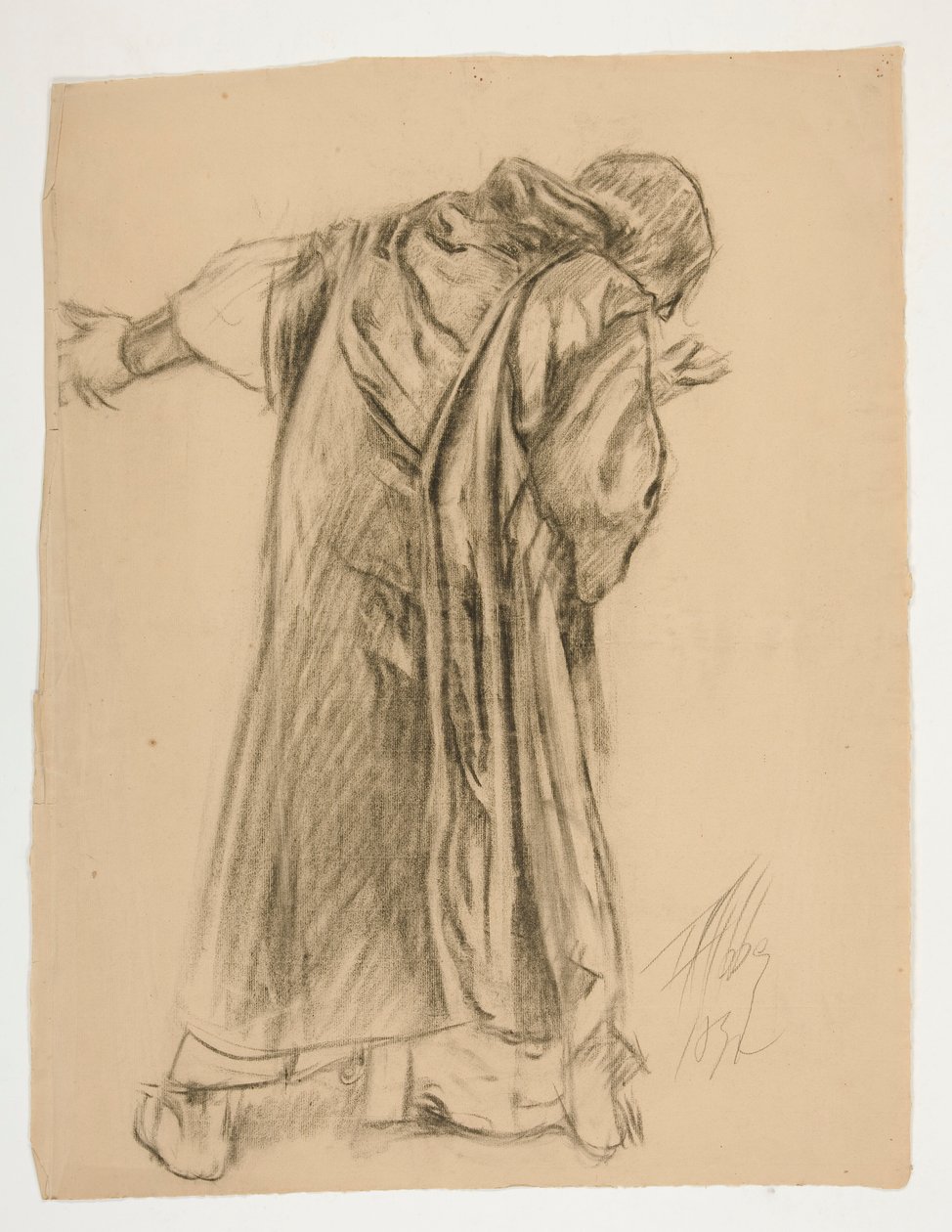 Study of Sir Galahad, for One of the Murals from The Quest of the Holy Grail (a Series of Fifteen Paintings for the Boston Public Library, Completed in 1901) by Edwin Austin Abbey