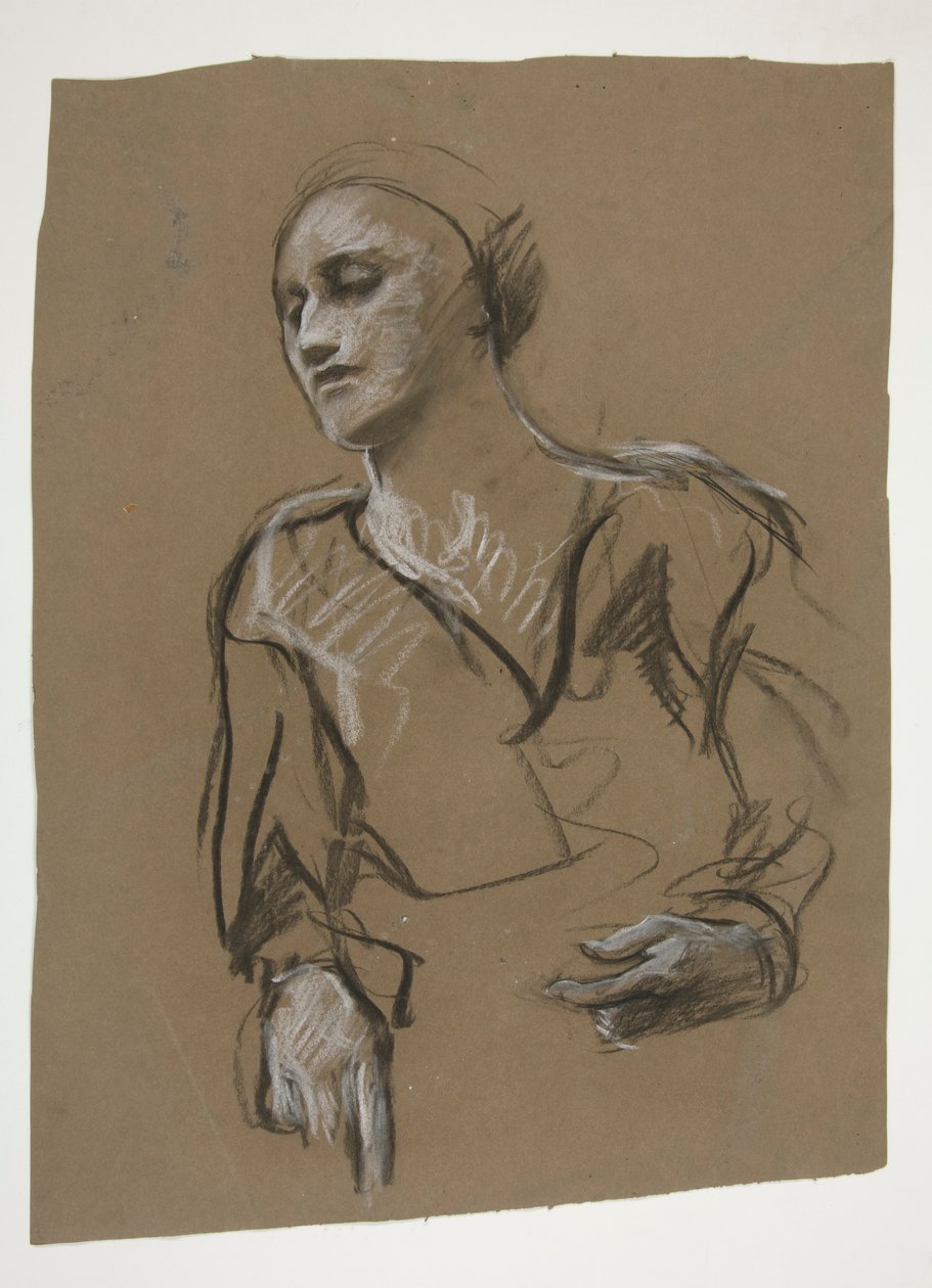 Study of a woman by Edwin Austin Abbey