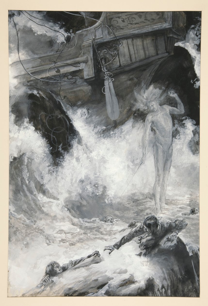 The Shipwreck, illustration for Act I, Scene i, The Tempest by Edwin Austin Abbey