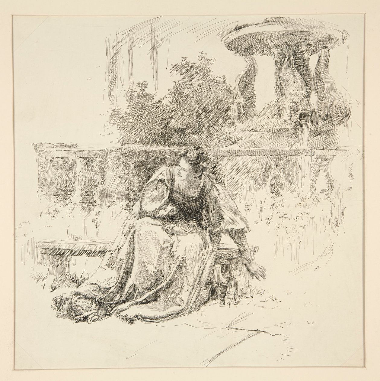 The torn letter, from Act I, Scene ii, Two Gentlemen of Verona by Edwin Austin Abbey