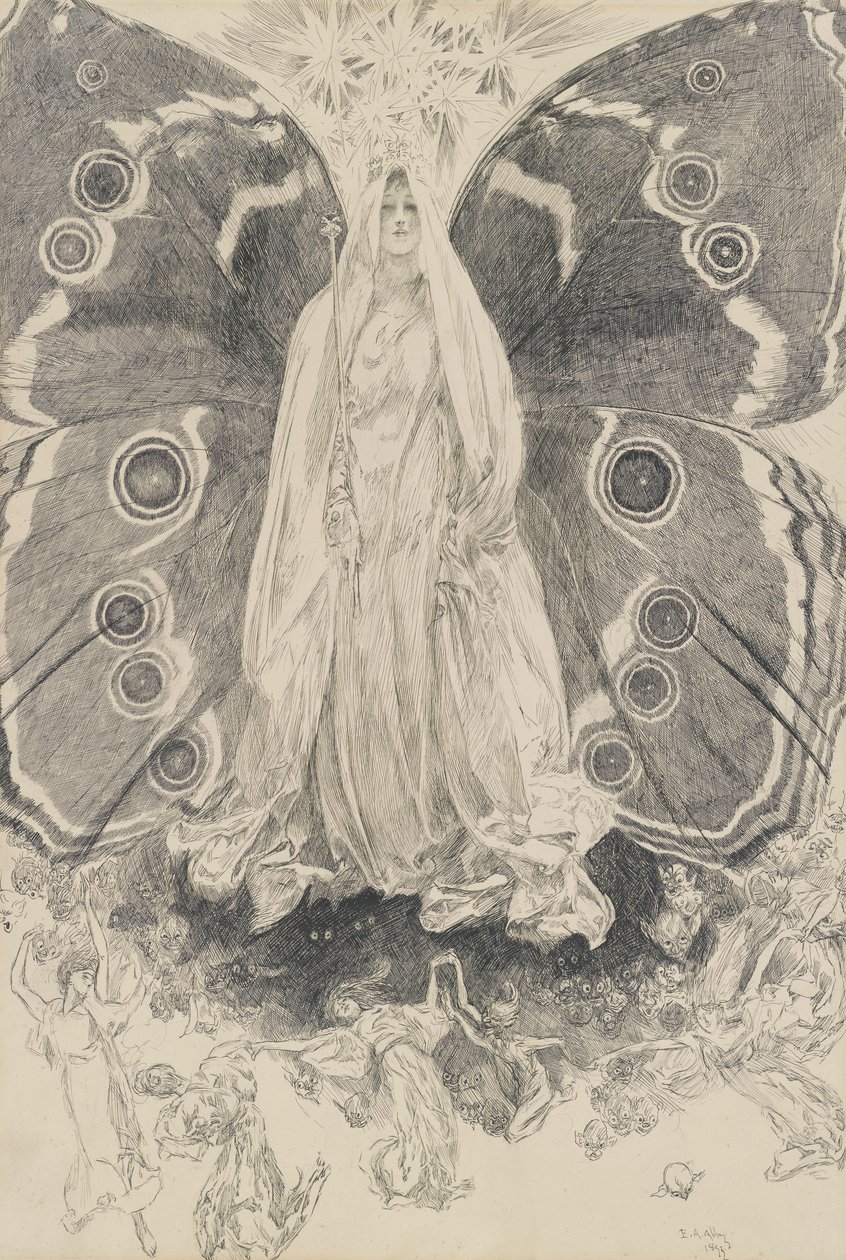Titania, illustration for Act II, Scene ii, A Midsummer Night by Edwin Austin Abbey