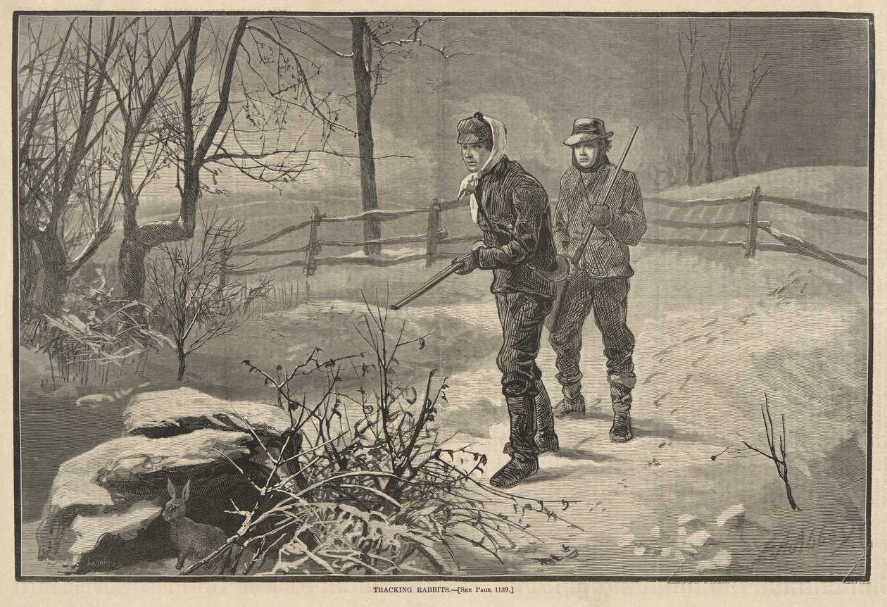 Tracking Rabbits by Edwin Austin Abbey