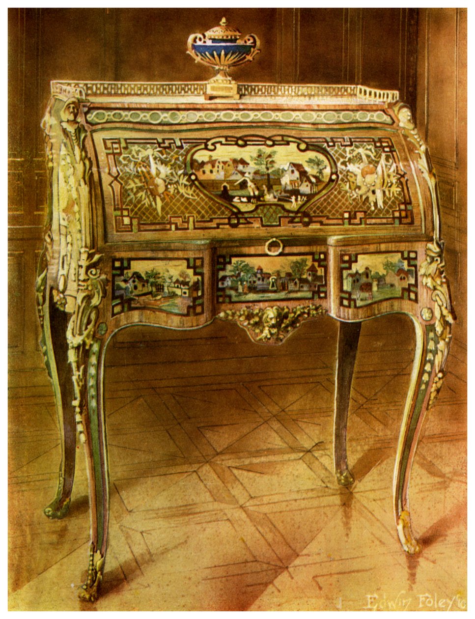 Escritoire a toilette, French, Victoria and Albert Museum, London by Edwin Foley