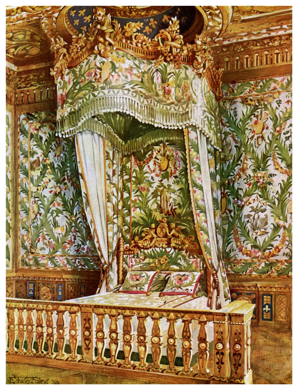 Gilt State Bed of Marie Antoinette, Queen