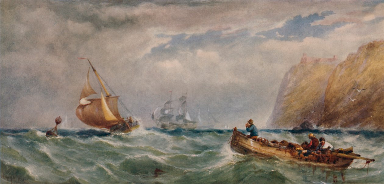 Seapiece, 19th-20th century, 1935 by Edwin Hayes