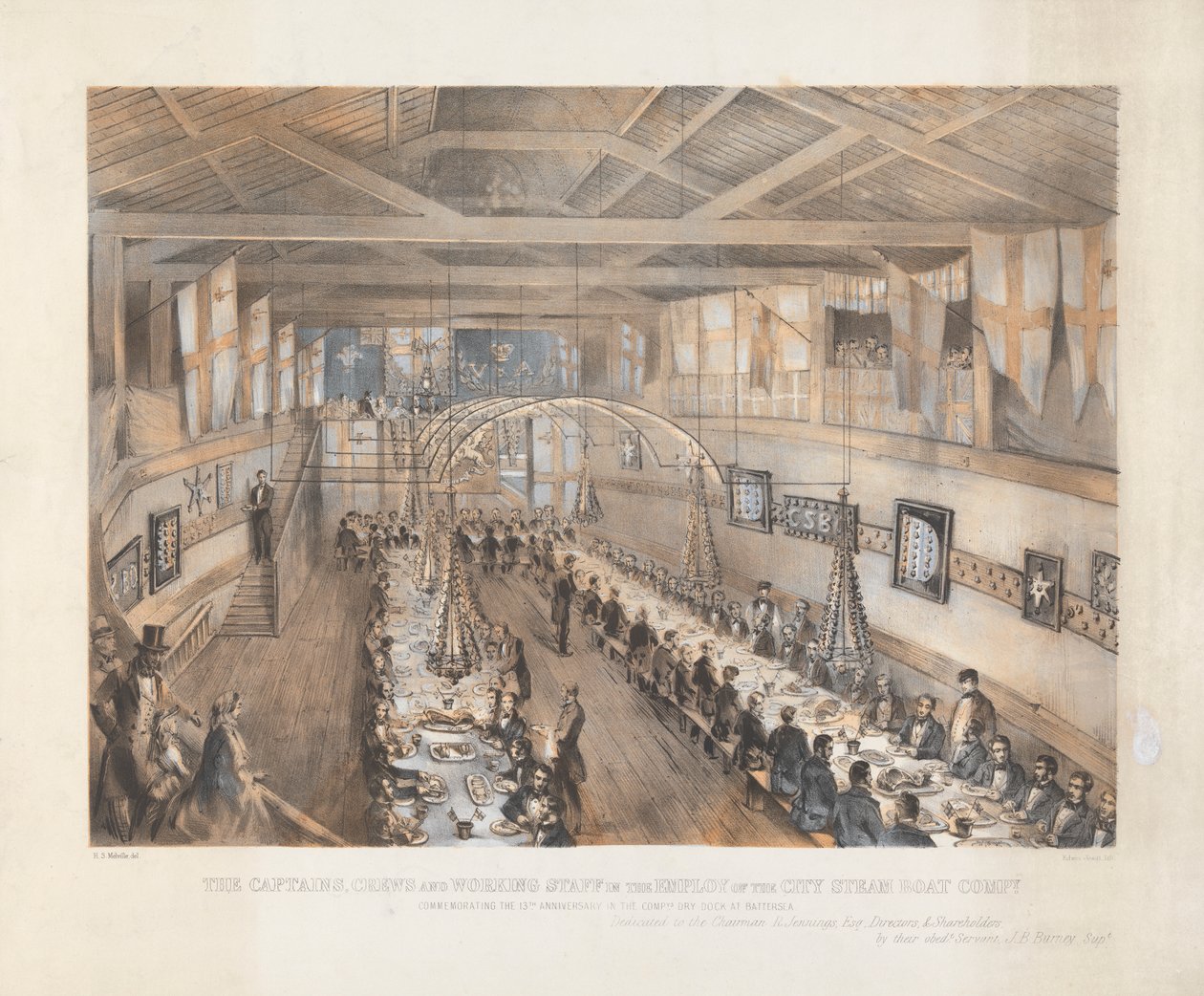 City Steam and Boat Company: Dinner to Captains by Edwin Jewitt