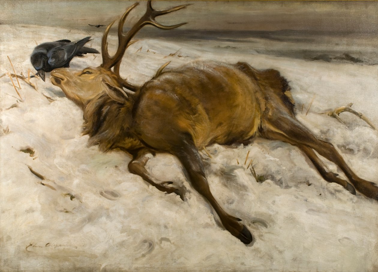 A Turlum Stag by Edwin John Alexander