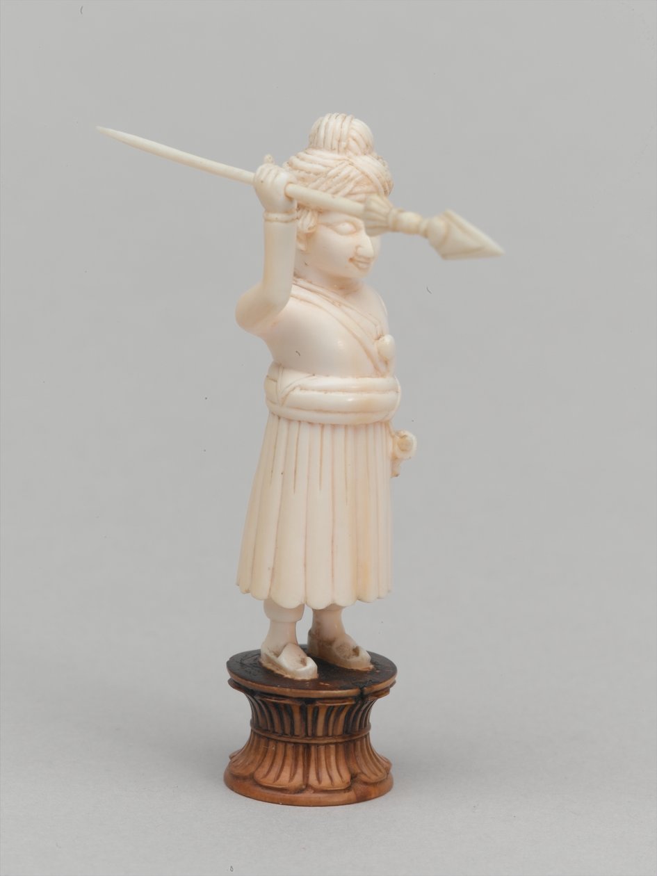 Black Pawn, Chess Piece, India, circa 1820 by Edwin John Alexander