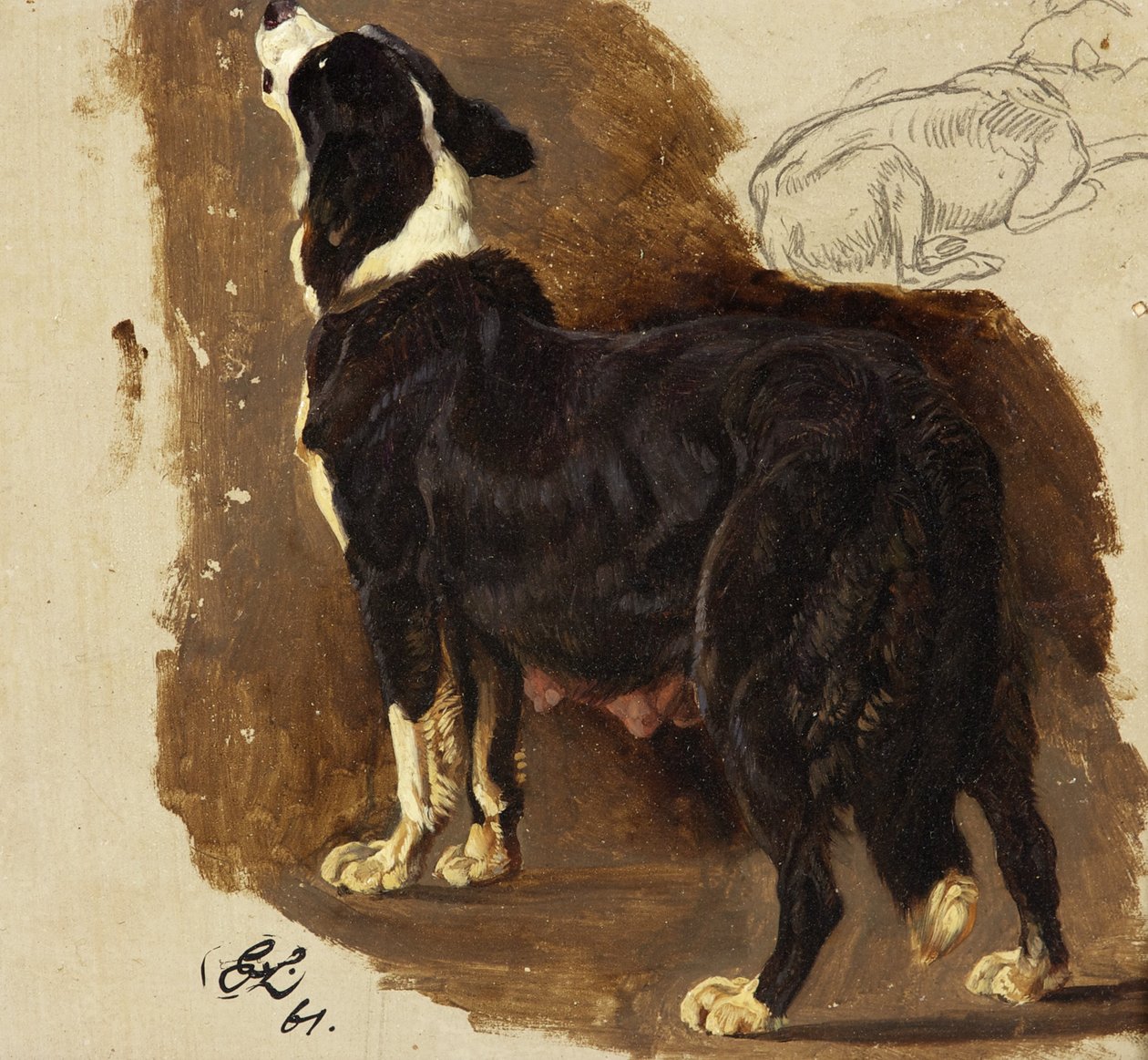 Collie Bitch by Edwin Landseer