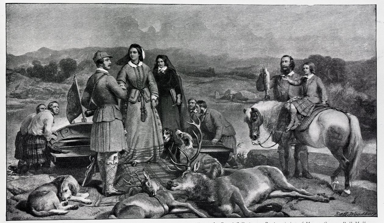 Queen Victoria landing at Loch Muick by Edwin Landseer