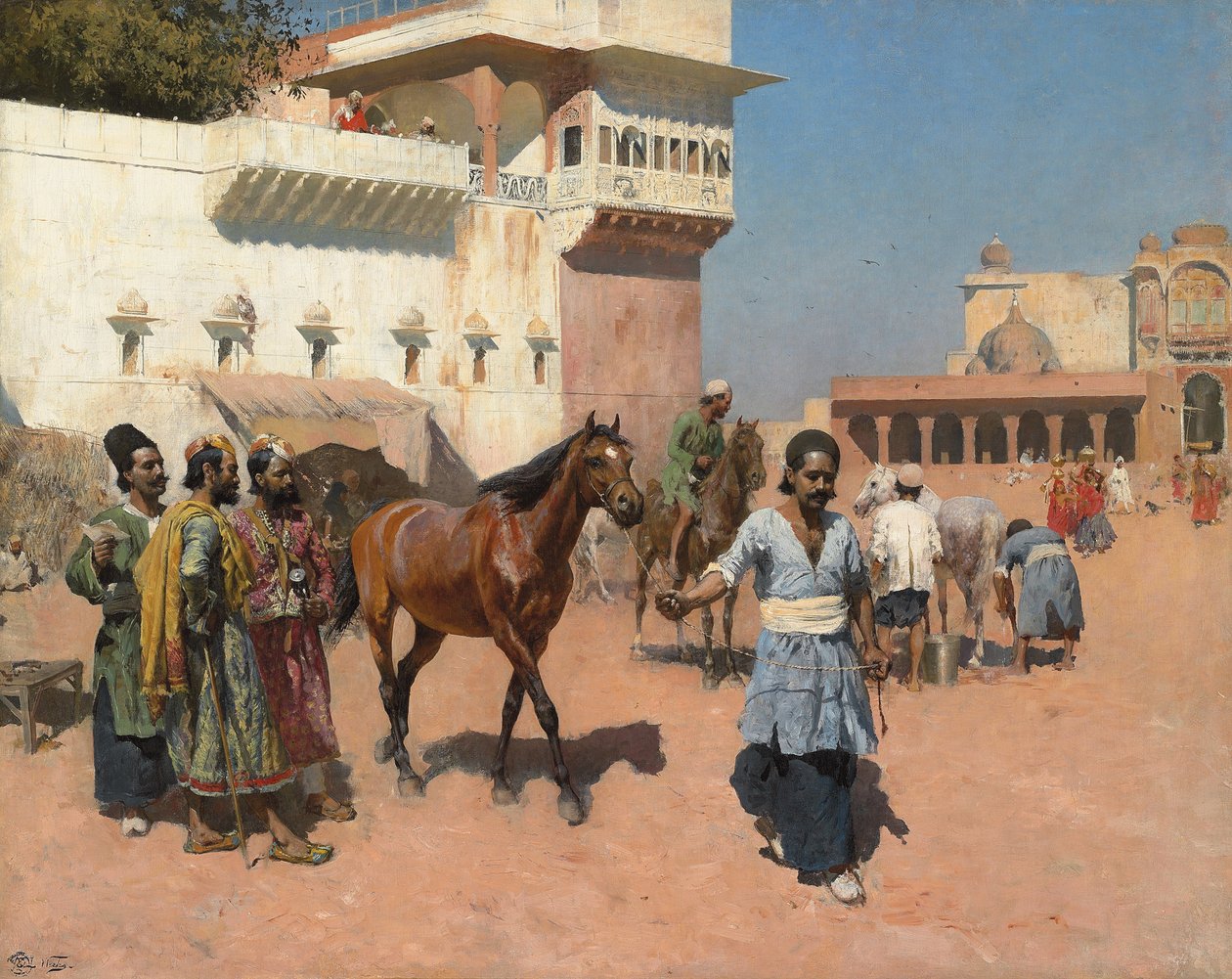 Persian Horse Dealer, Bombay by Edwin Lord Weeks