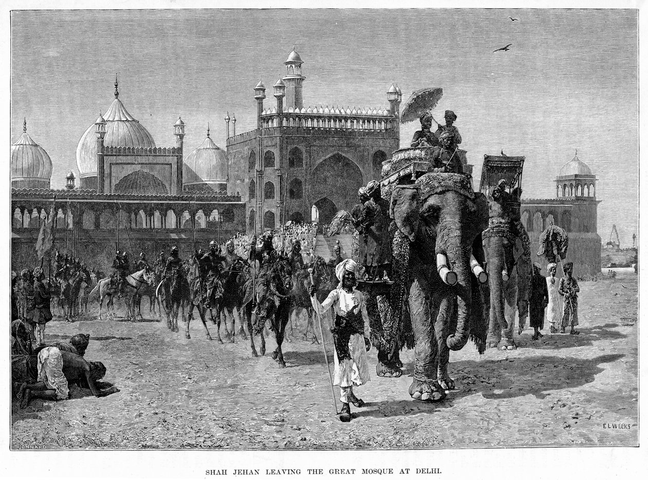 Shah Jehan Leaving the Great Mosque at Delhi by Edwin Lord Weeks