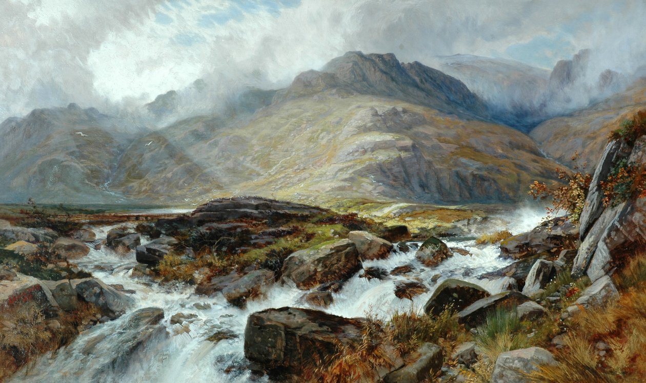 The Glyder Fawr from Pen-Y Ben Glog, 1876 by Edwin Pettitt