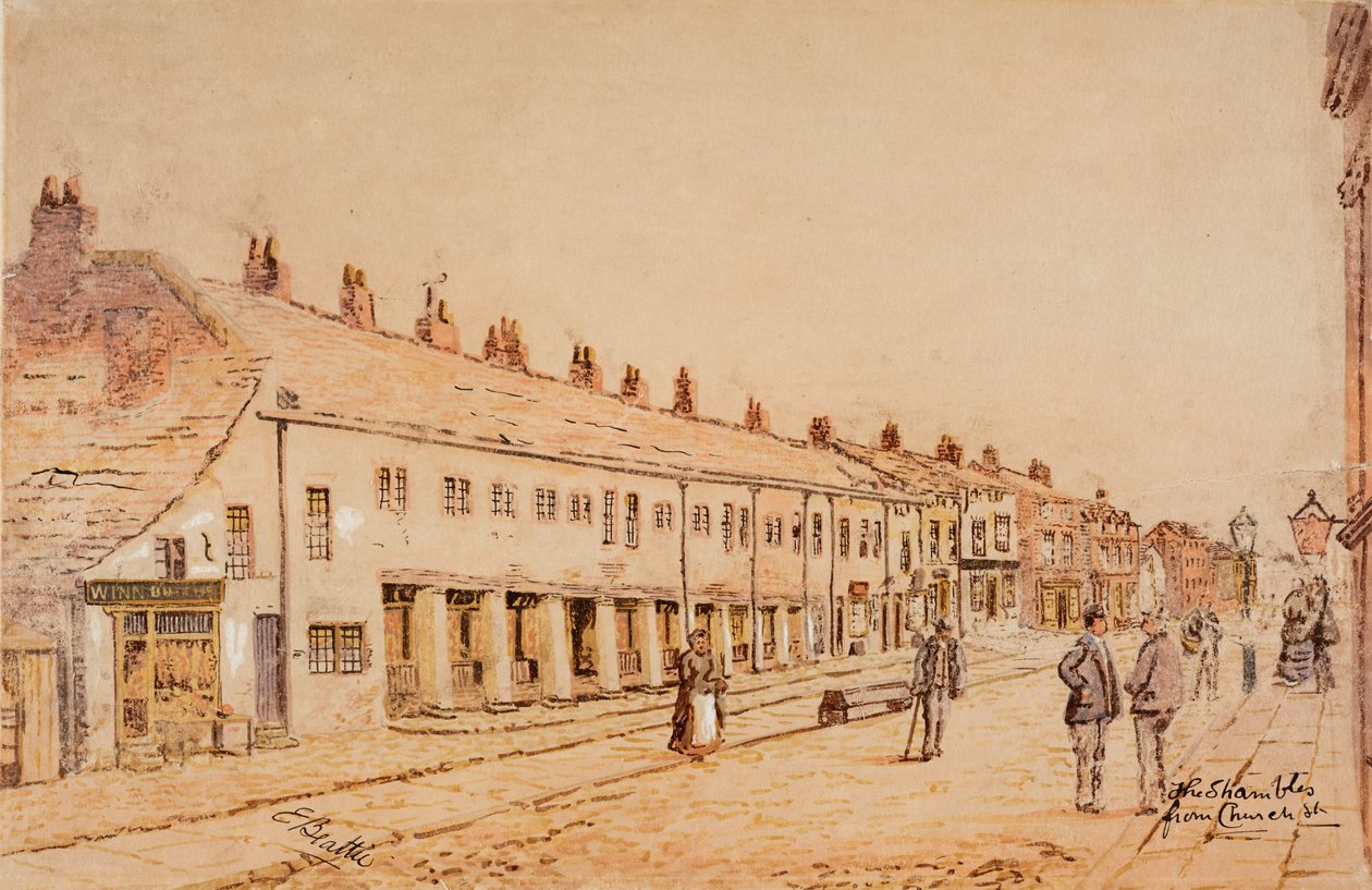 The Shambles, from Church Street, c.1891-1917 by Edwin Robert Beattie