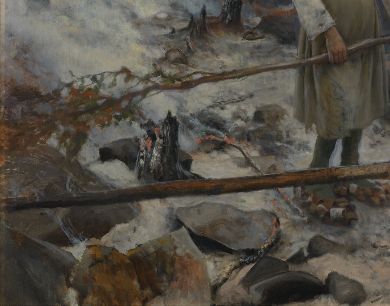 Under the Yoke (Burning the Brushwood) by Eero Järnefelt