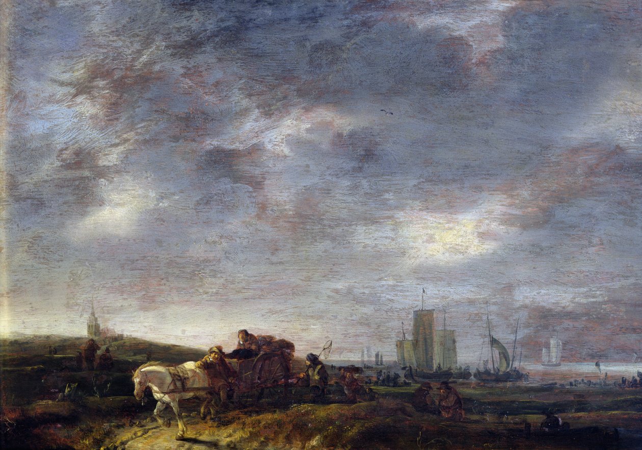 Return of the Fishermen, 1646 by Egbert van der Poel