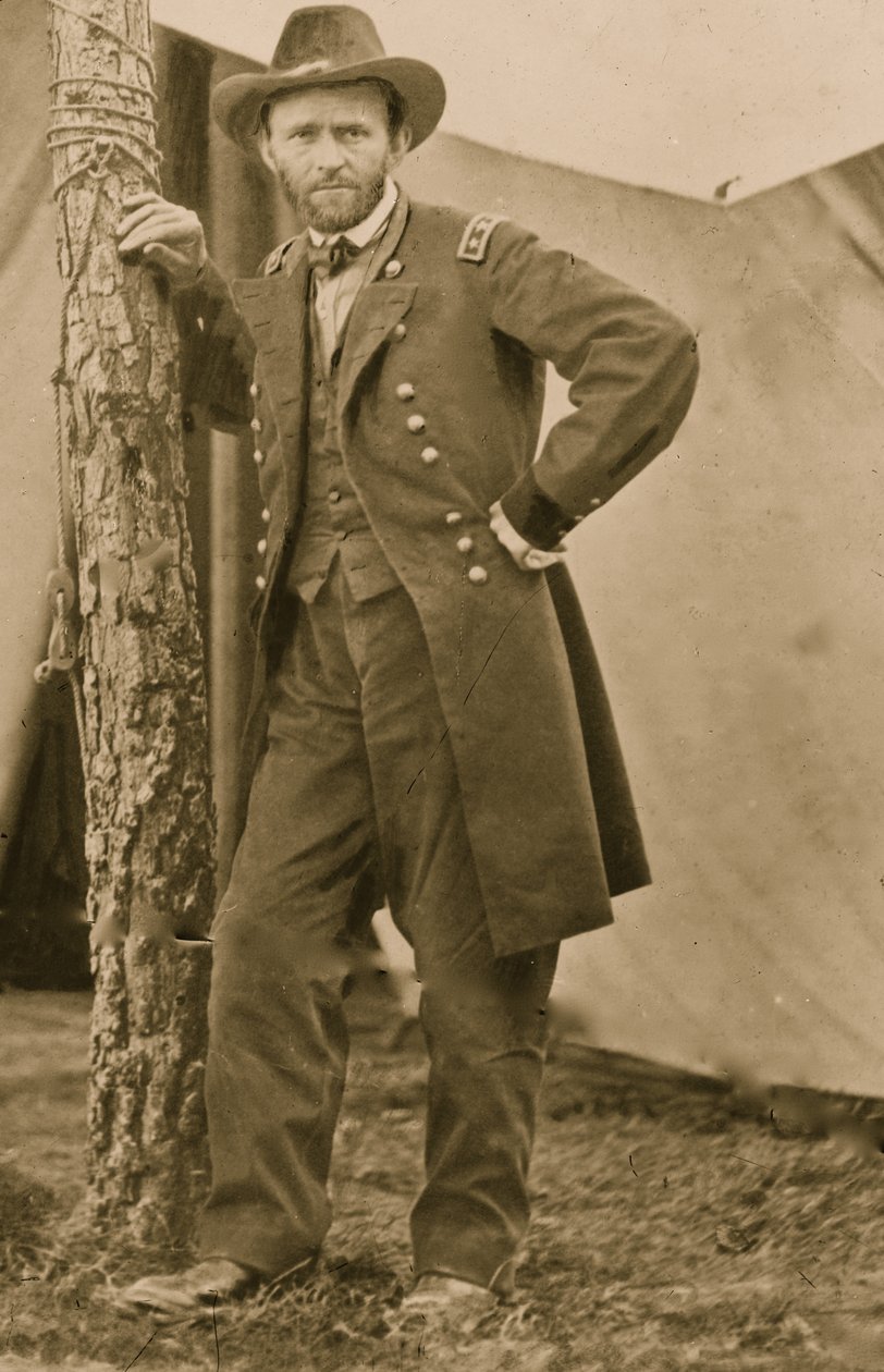 Gen. U.S. Grant at his Cold Harbor, Va., headquarters 1863 by Egbert Guy Fowx