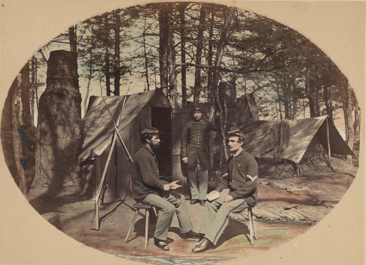 Life in Camp, 6th Corp Headquarters, ca. 1864 by Egbert Guy Fowx