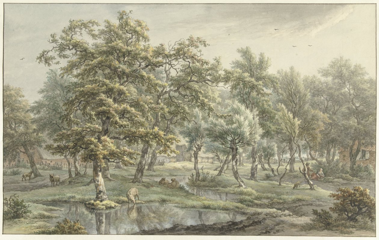 Landscape in Eext (Drenthe Province) by Egbert van Drielst
