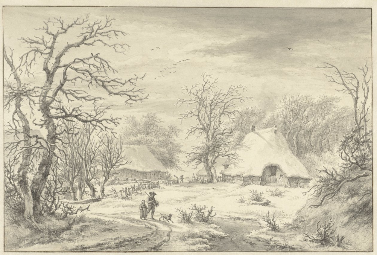 Winter Landscape by Egbert van Drielst