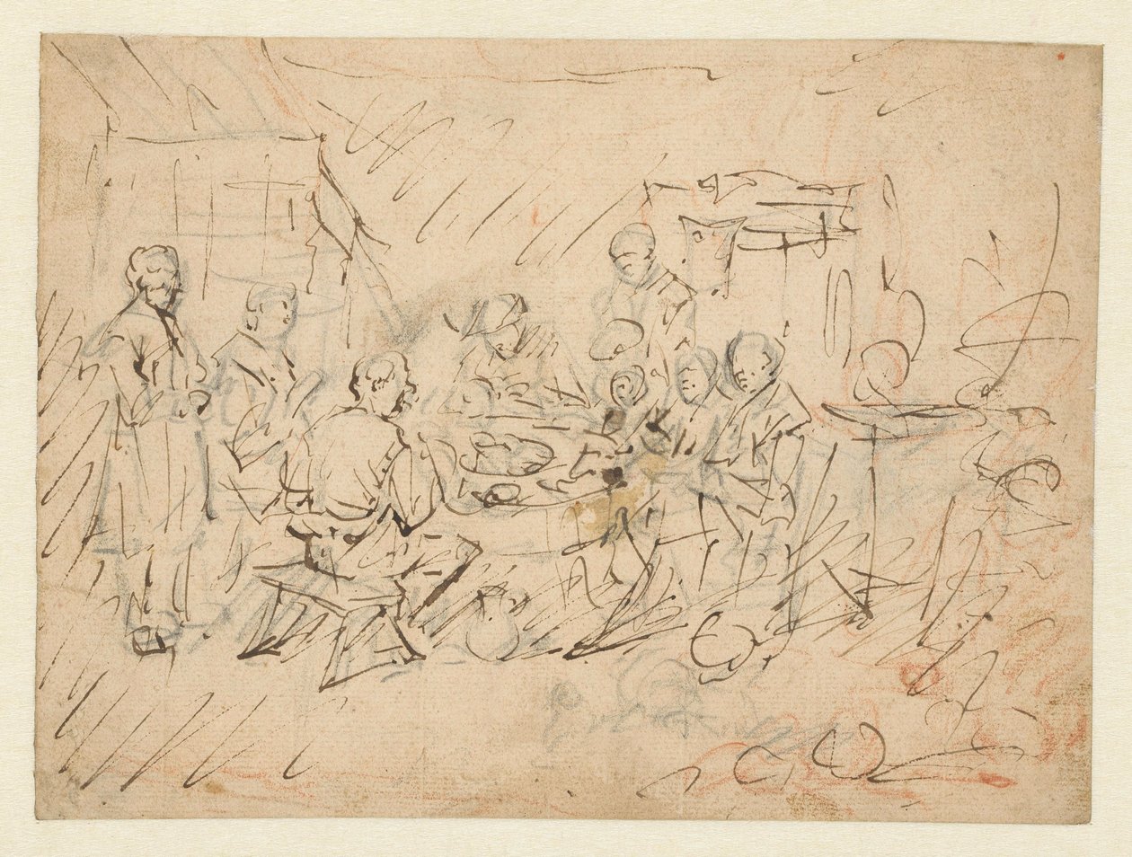 Interior with a Peasant Family at Meal by Egbert van Heemskerck (I)