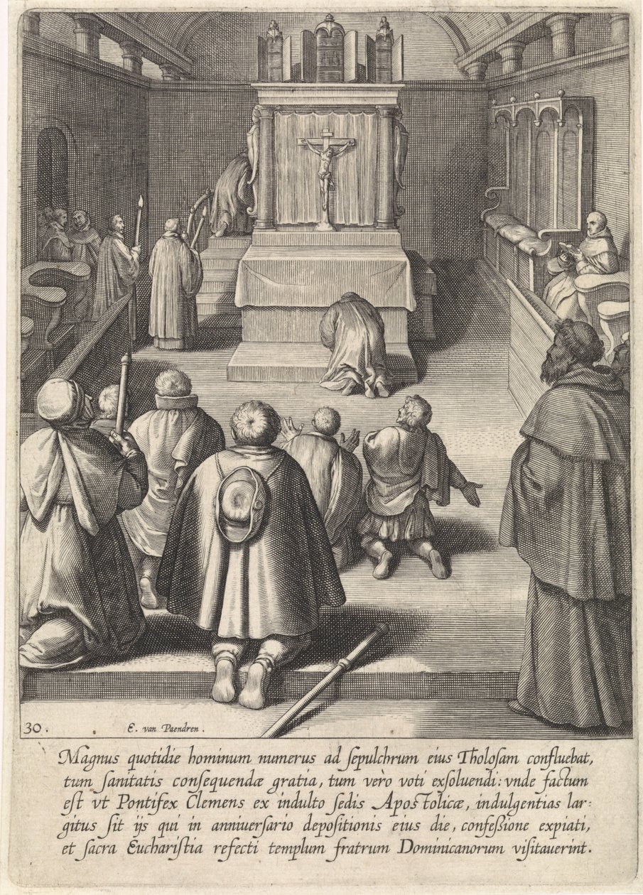 Tomb of Thomas Aquinas in Toulouse (The Life of Saint Thomas Aquinas) by Egbert van Panderen