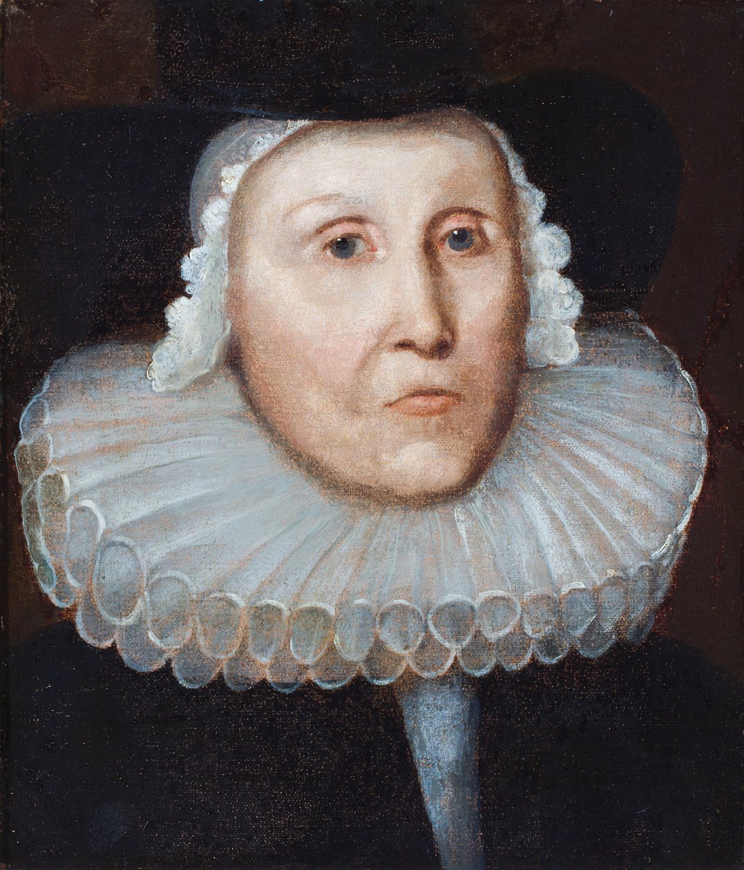 A Portrait of an Old Lady Said to be Eva Vleghan by Egbert van the Elder Heemskerck
