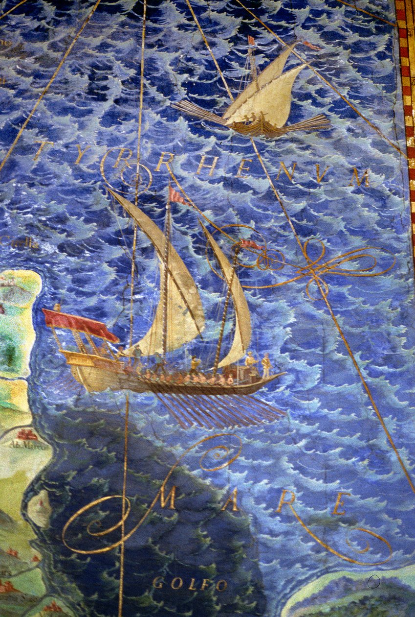 The Tyrrhenian Sea (detail) by Ignazio Danti