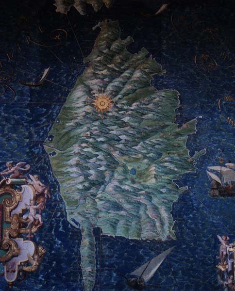 Corsica (detail) by Egnazio Danti