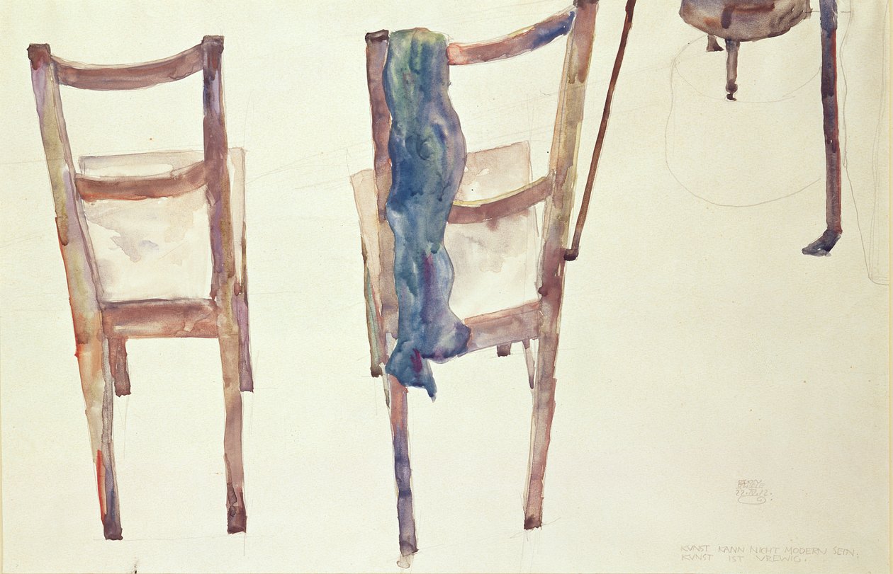 Art Cannot be Modern: Art is Eternal, 1912 by Egon Schiele