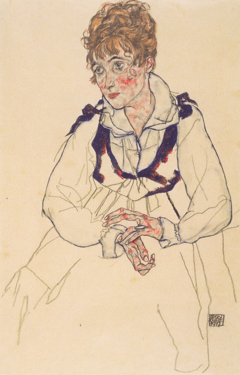 Portrait of Edith Schiele by Egon Schiele