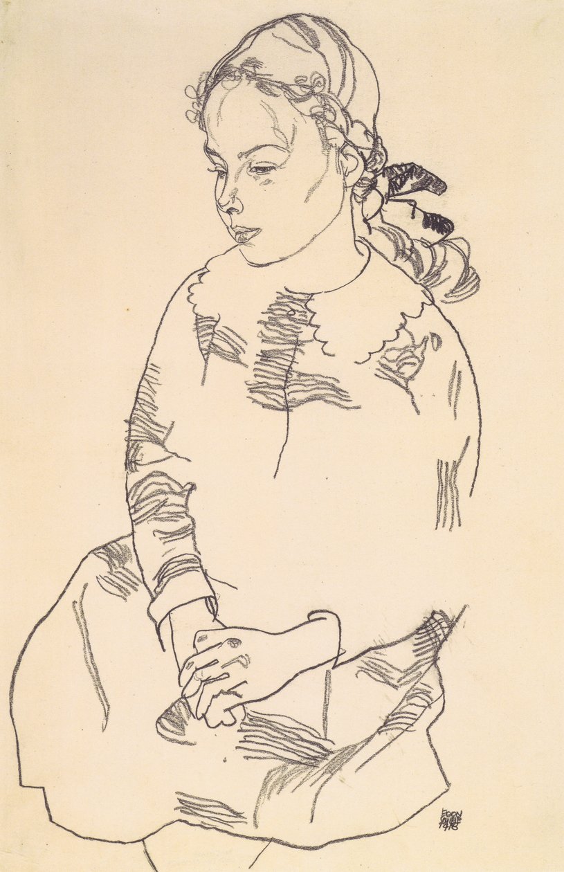 Portrait of Eva Steiner by Egon Schiele