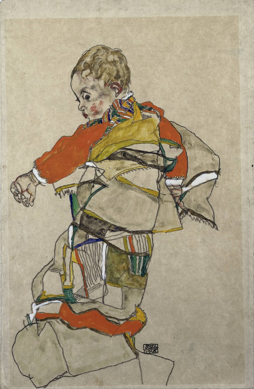 Portrait of a Child by Egon Schiele