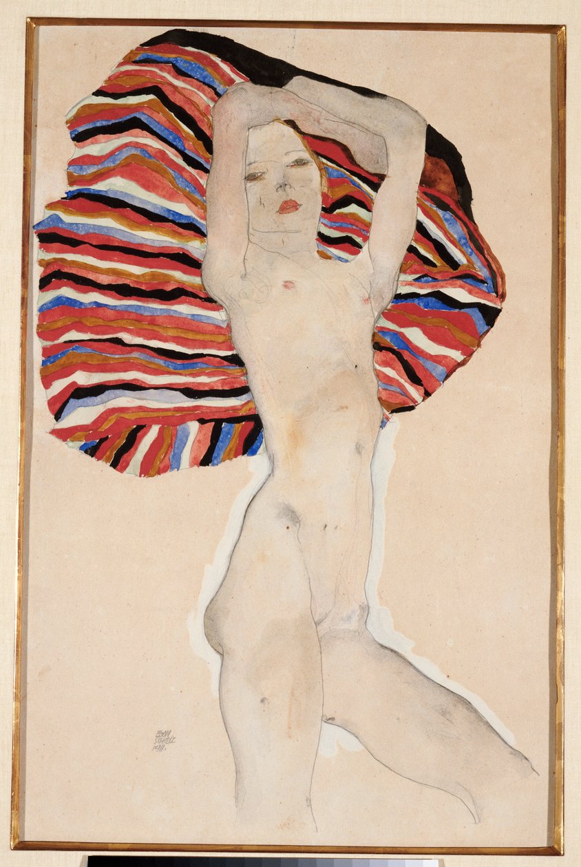Act Against Coloured Material by Egon Schiele