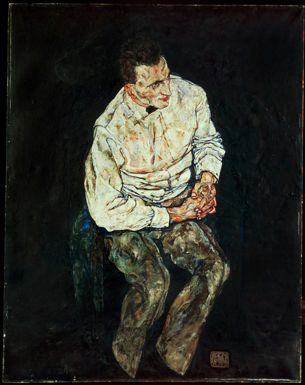 Portrait of Karl Gruenwald by Egon Schiele