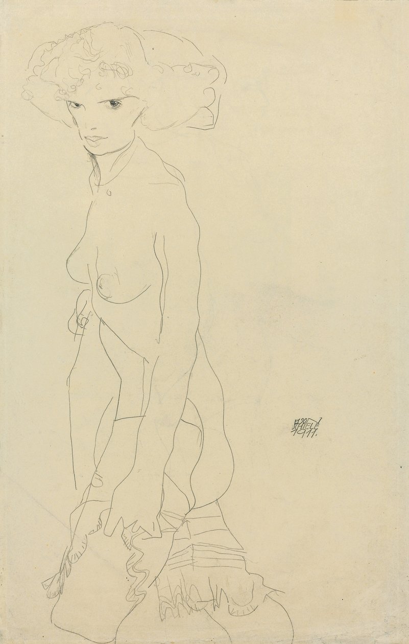 Female Nude, 1911 by Egon Schiele