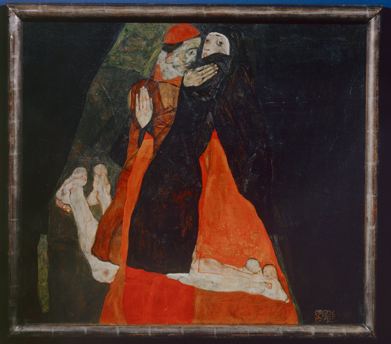 Cardinal and Nun by Egon Schiele