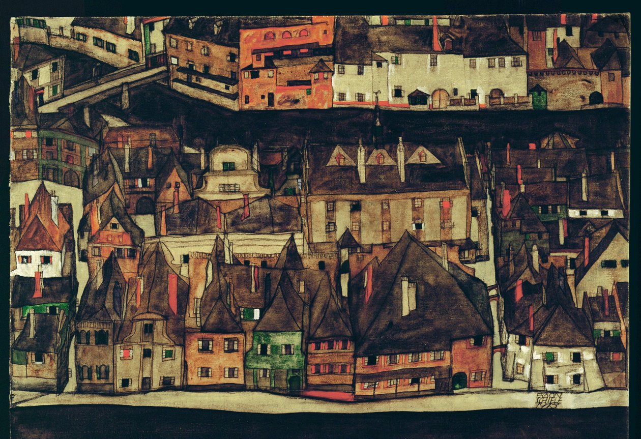 Krumau, Czech Republic by Egon Schiele