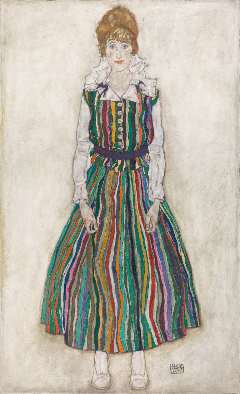 Portrait of Edith Schiele, the artist