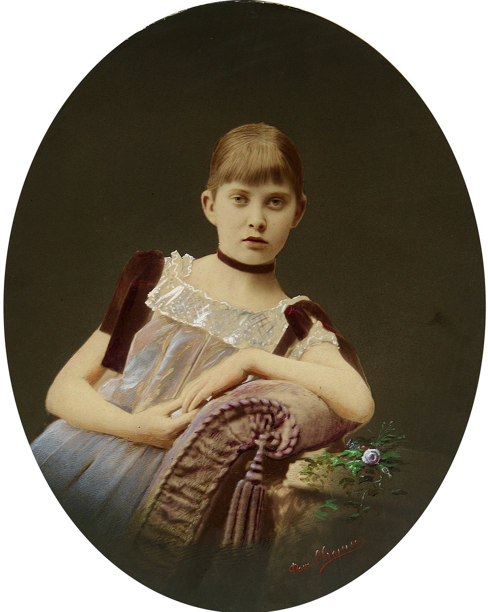 Portrait of a Girl by Egor Maximovich Ovcharenko