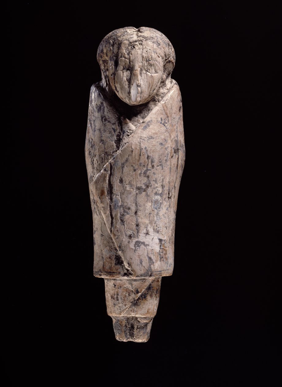 Ivory Statuette of a Woman by Egyptian