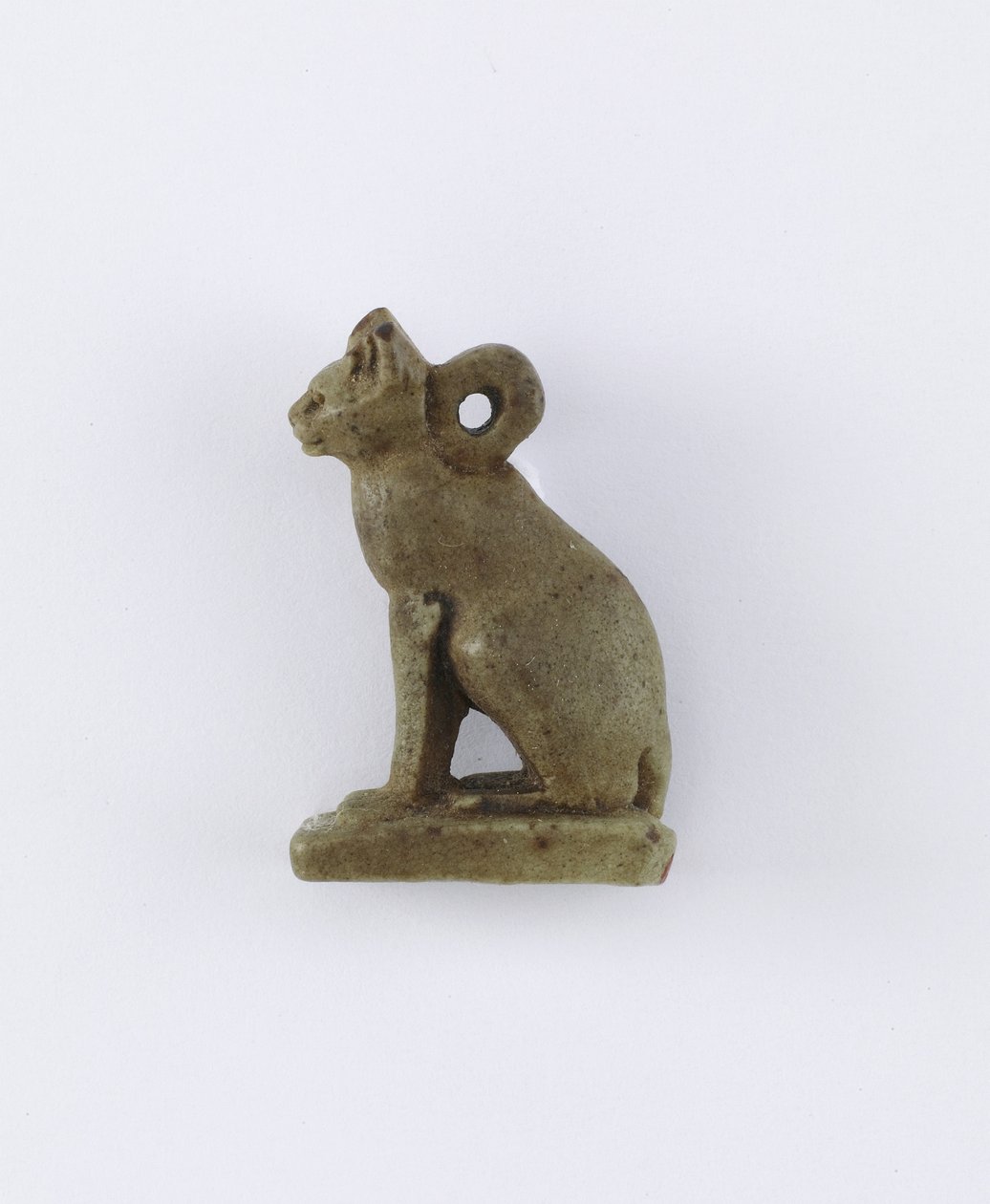 Seated cat, possibly Late Period or Saite Period, 664-525 BC by Egyptian
