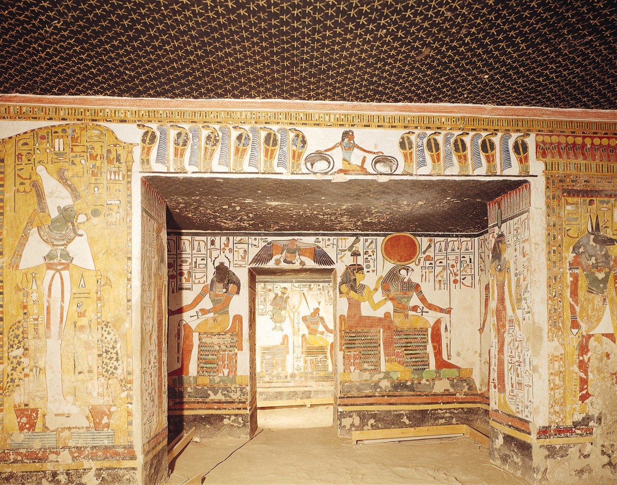 Two Rooms from the Tomb of Nefertari by Egyptian 19th Dynasty