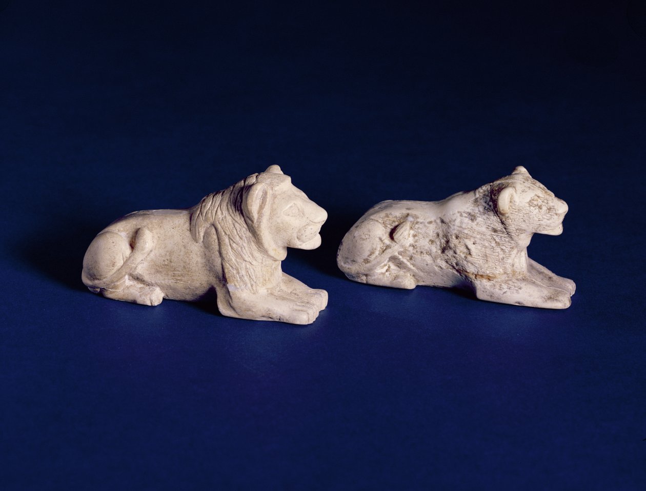 Lion gaming pieces, from Tomb 1560s, Abydos by Egyptian 1st Dynasty