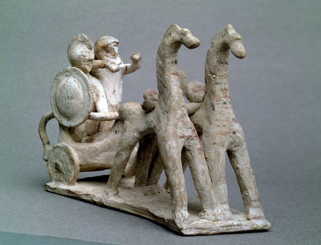 Chariot and horses, from the Tomb of Princess Nefertiabet, Old Kingdom by Egyptian 4th Dynasty