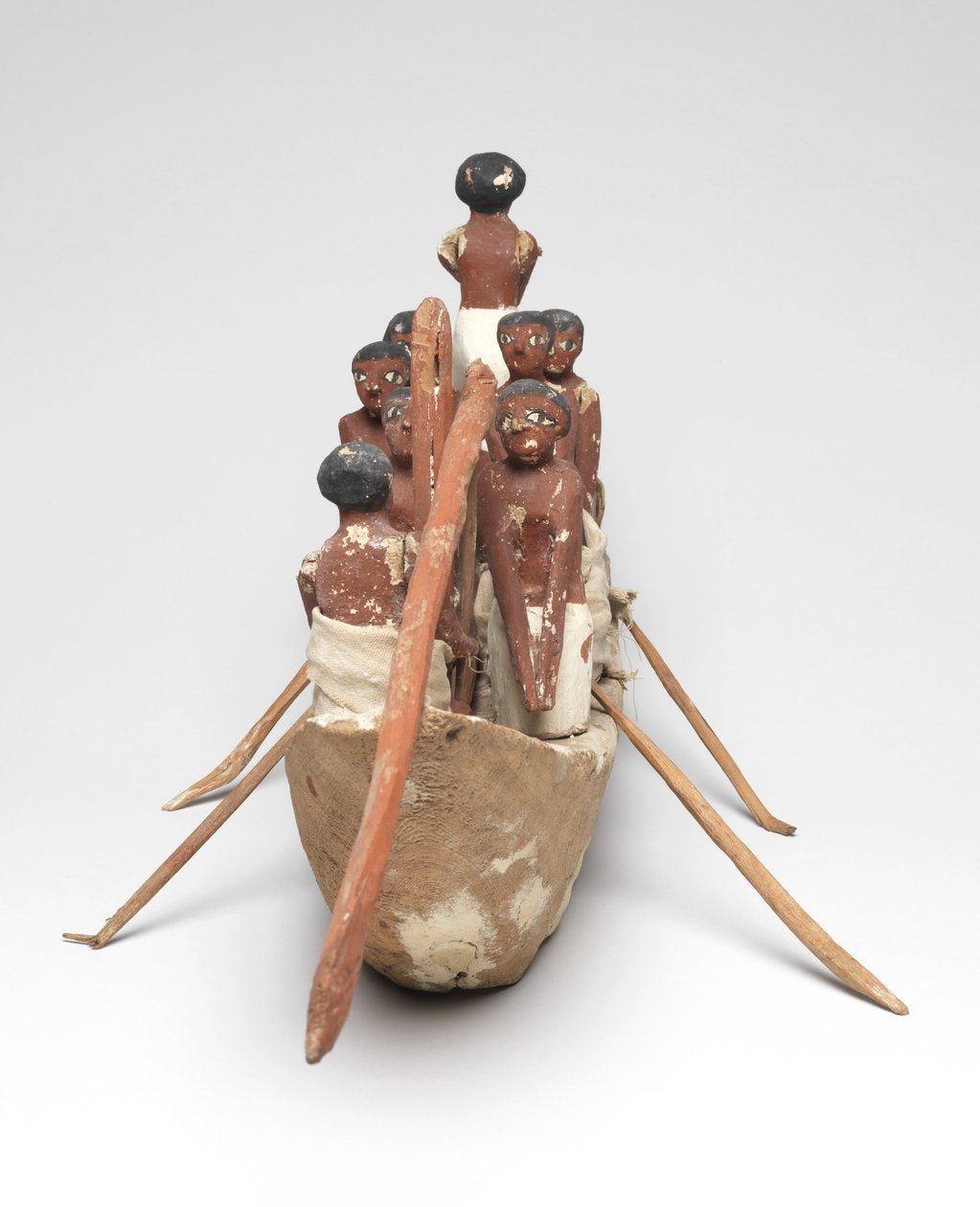 Model Sailing Boat from the Tomb of Khety (Beni Hasan) Middle Kingdom, c.2010 B.C. - 1950 B.C. by Egyptian 12th Dynasty