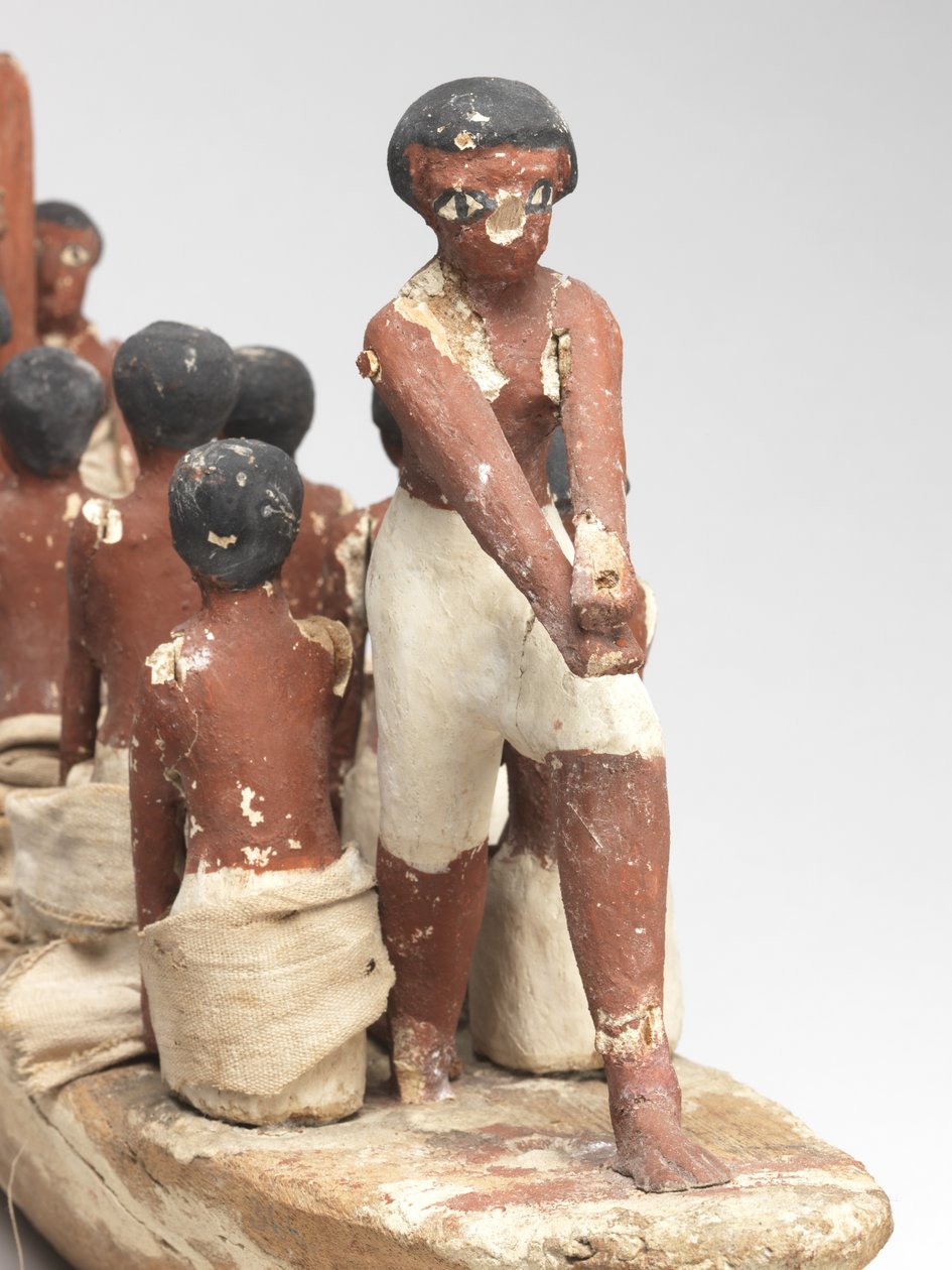 Model Sailing Boat from the Tomb of Khety (Beni Hasan) Middle Kingdom, c.2010 B.C. - 1950 B.C. by Egyptian 12th Dynasty