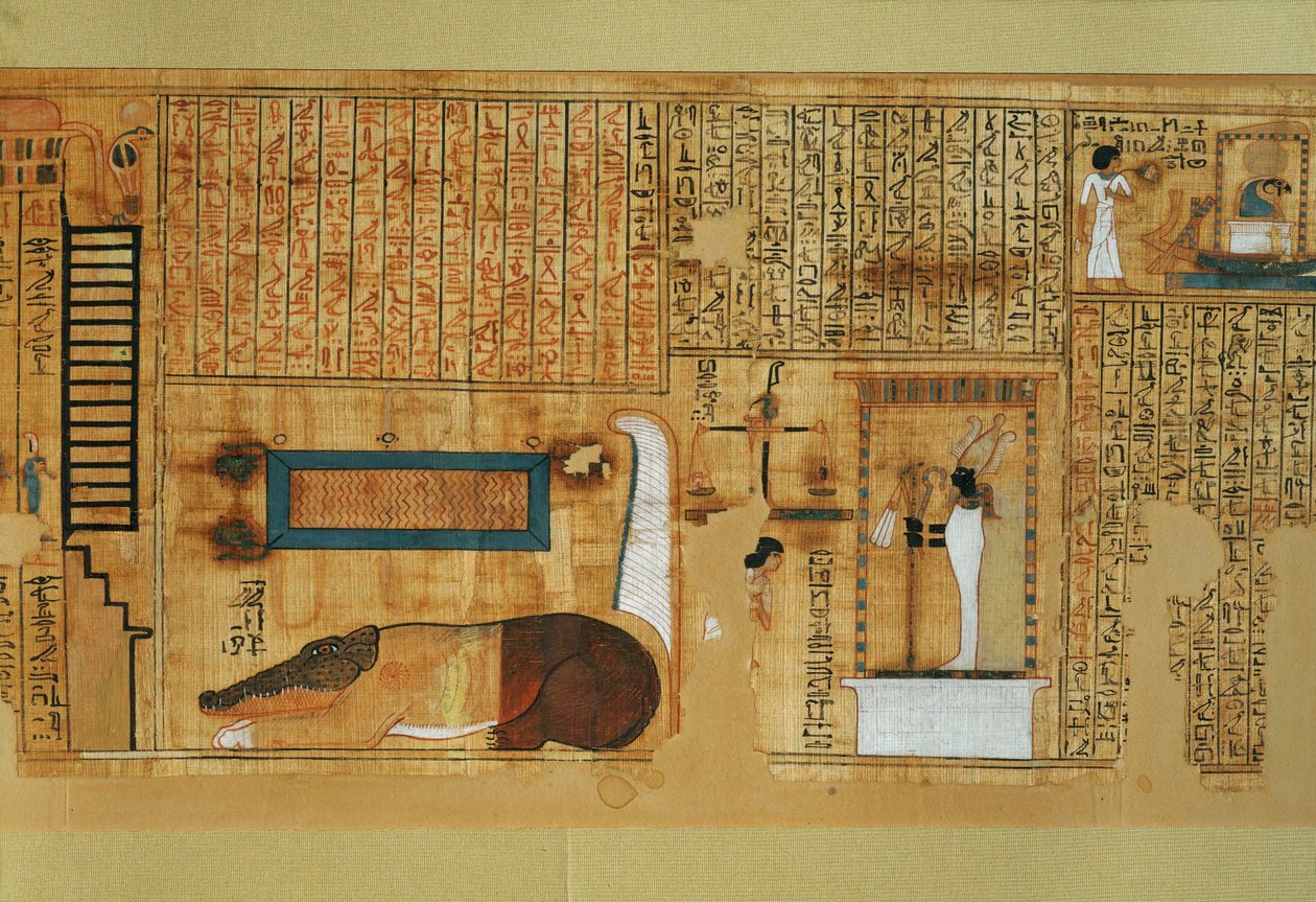 Book of the Dead of the scribe Nebqed by Egyptian 18th Dynasty