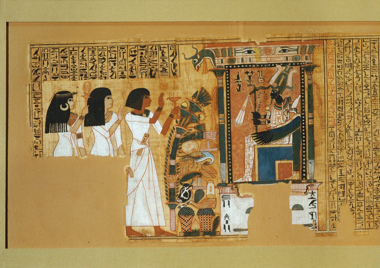 Book of the Dead of the scribe Nebqed by Egyptian 18th Dynasty