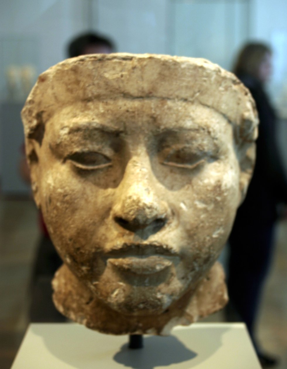 Bust of Nefertiti, Great Royal Wife to the Egyptian Pharaoh Akhenaten by Egyptian 18th Dynasty